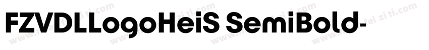 FZVDLLogoHeiS SemiBold字体转换